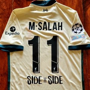 2021/22 Nike Liverpool #11 M. SALAH Away Soccer Jersey Size SMALL